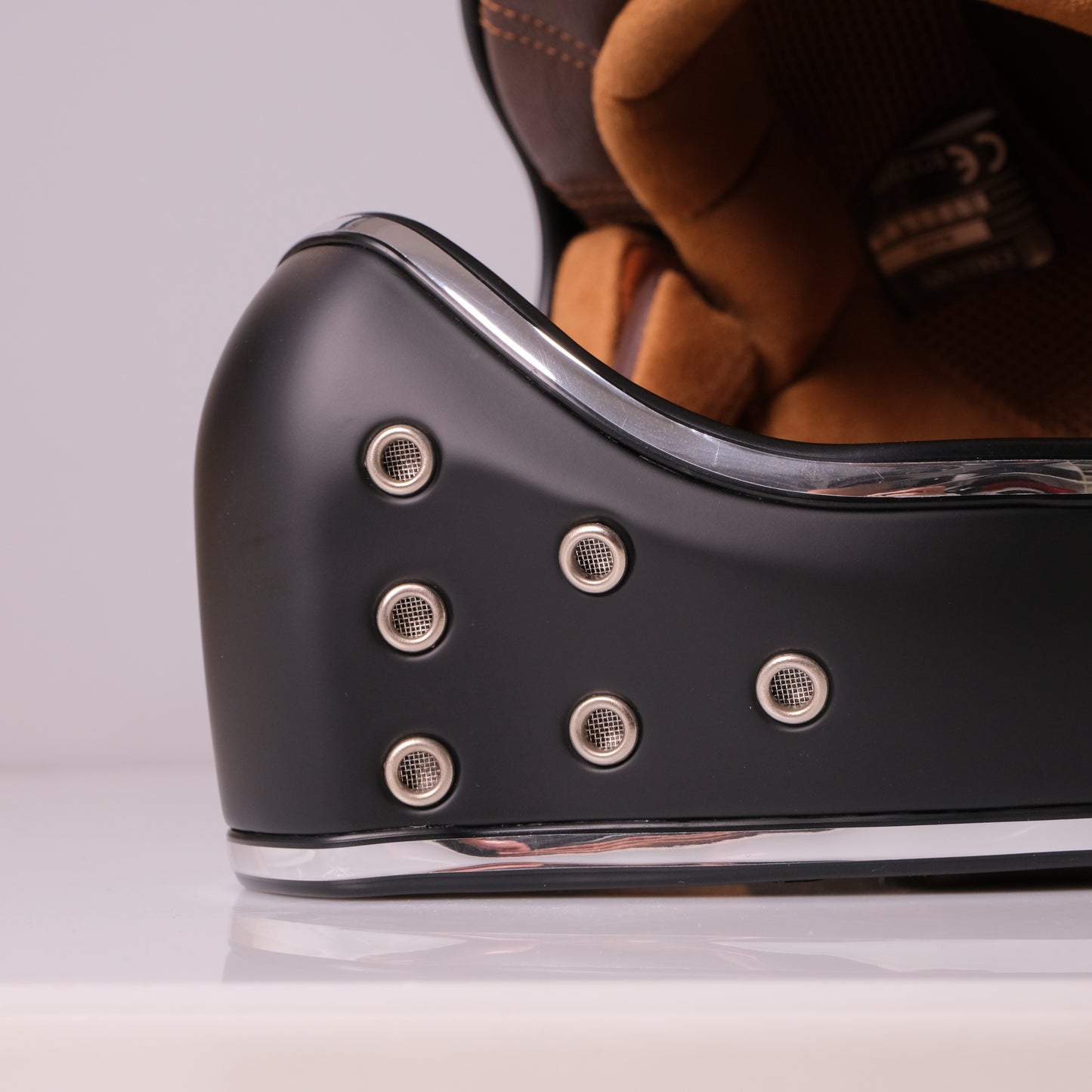 Casco vintage off road nero opaco
