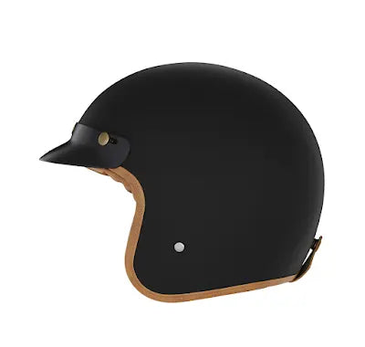 Casco Jet n243 “3 bottoni” vintage nero taglia M