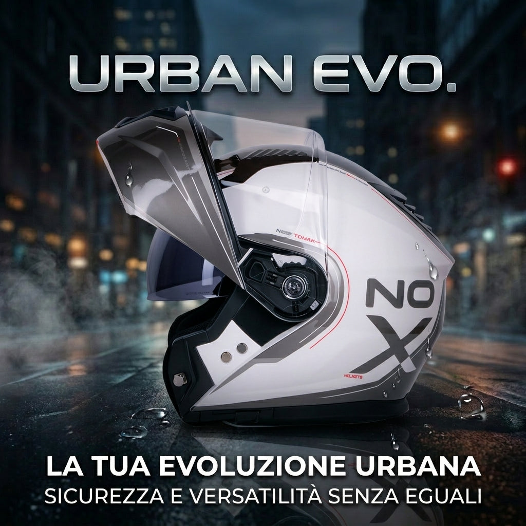 Casco modulare tomak omologato, visiera parasole