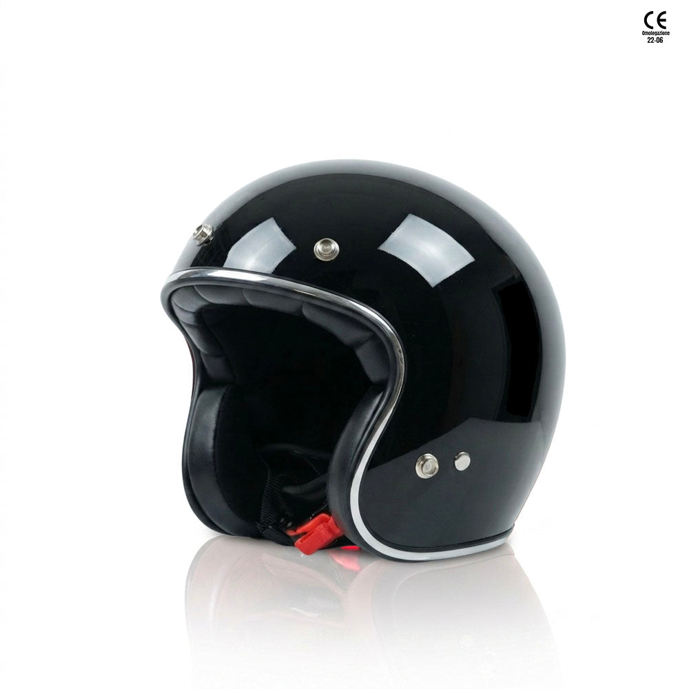 Casco 3 bottoni in fibra calotta piccola