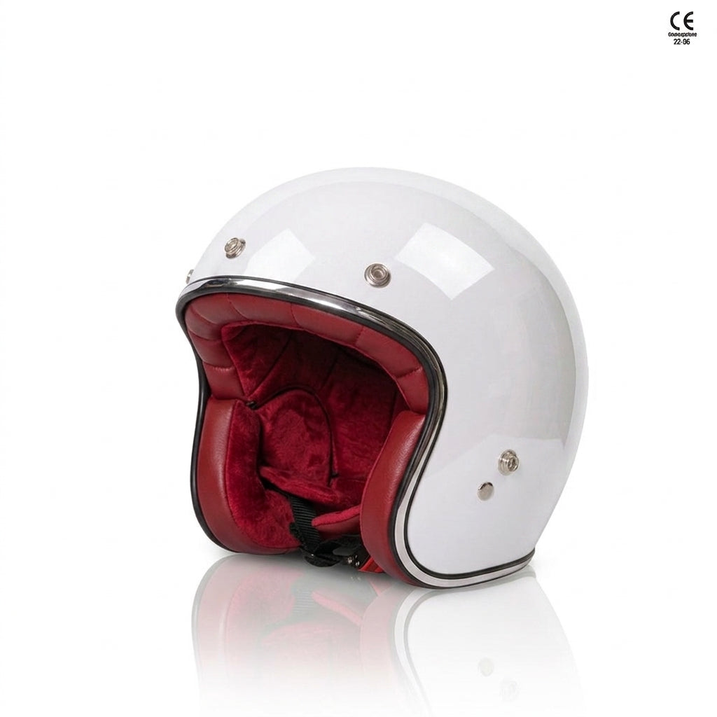 Casco 3 bottoni in fibra calotta piccola