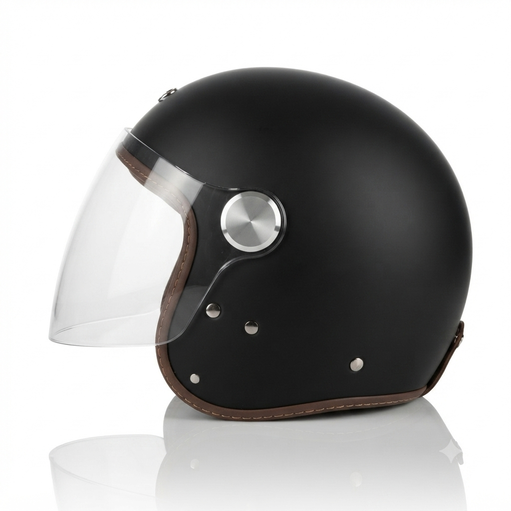 Casco jet fibra kulte II