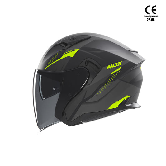 Casco jet nox myst  doppia visiera taglia s 55/56 cm