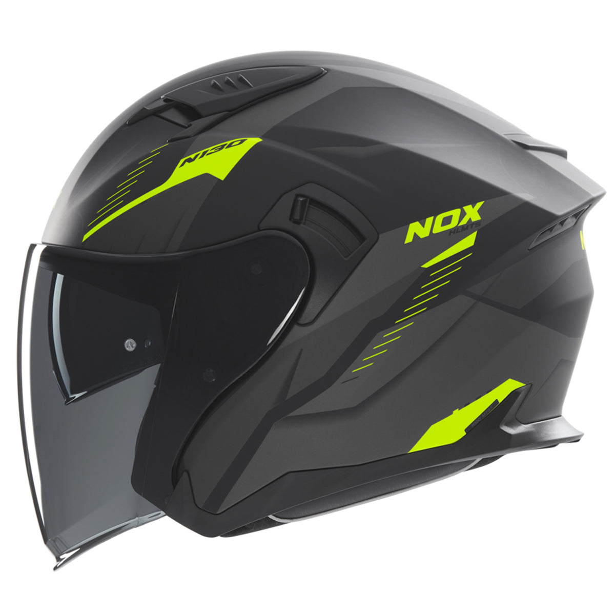 Casco jet nox myst  doppia visiera taglia s 55/56 cm