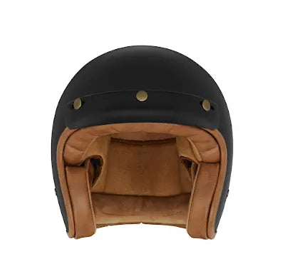 Casco Jet n243 “3 bottoni” vintage nero taglia M