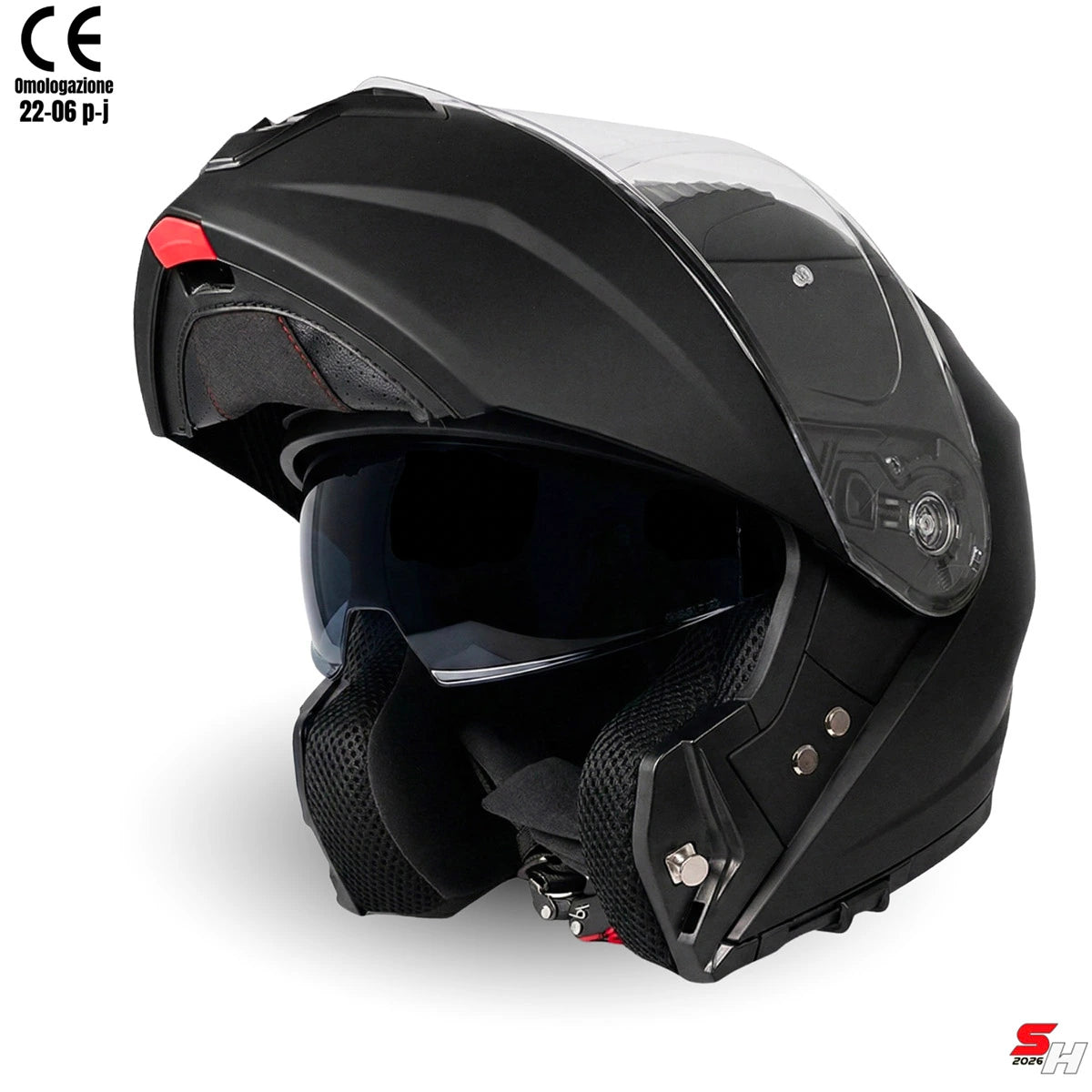 N968H "Perfect Vision" Modular Helmet - ECE 22.06 P/J + Mounted Pinlock® &amp; Reflex Kit
