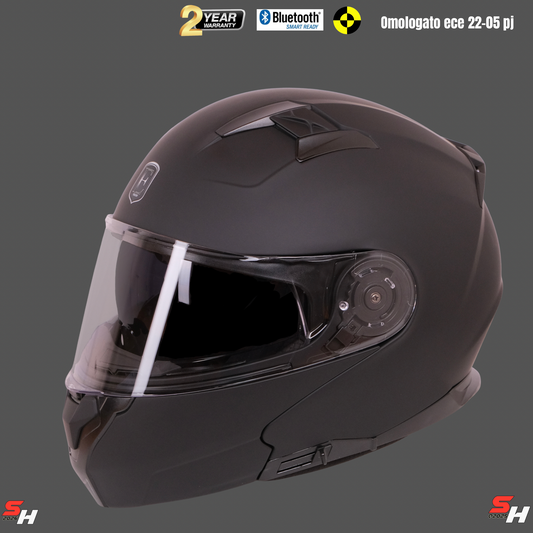 Casco modulare n 966 nero opaco taglia s