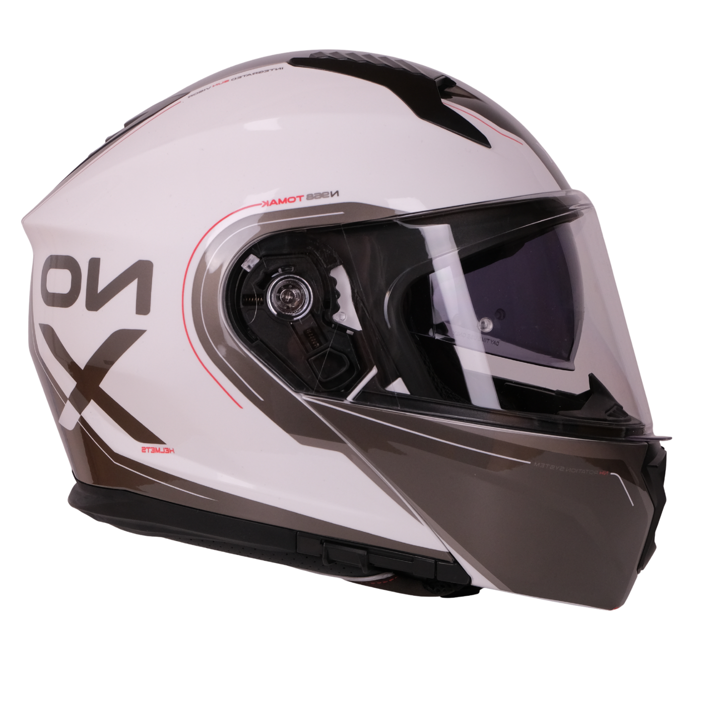 Casco modulare tomak omologato, visiera parasole