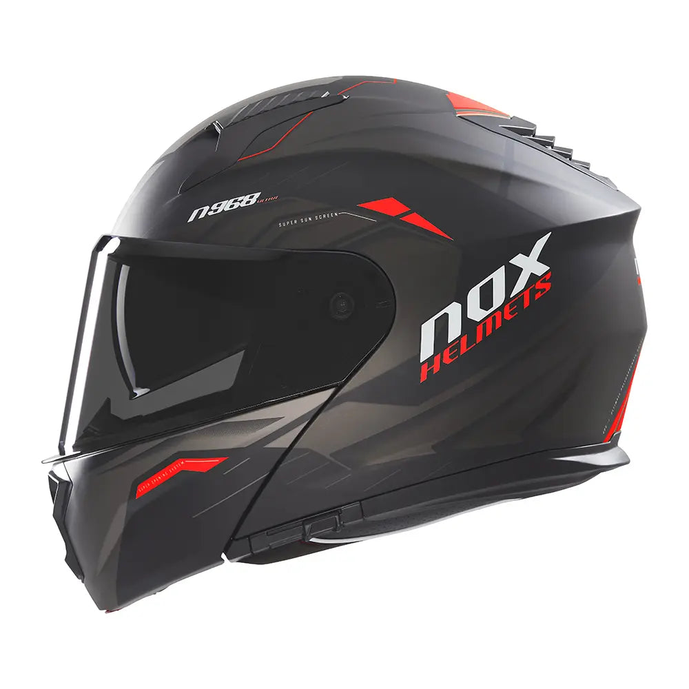 N968H "Perfect Vision" Modular Helmet - ECE 22.06 P/J + Mounted Pinlock® &amp; Reflex Kit